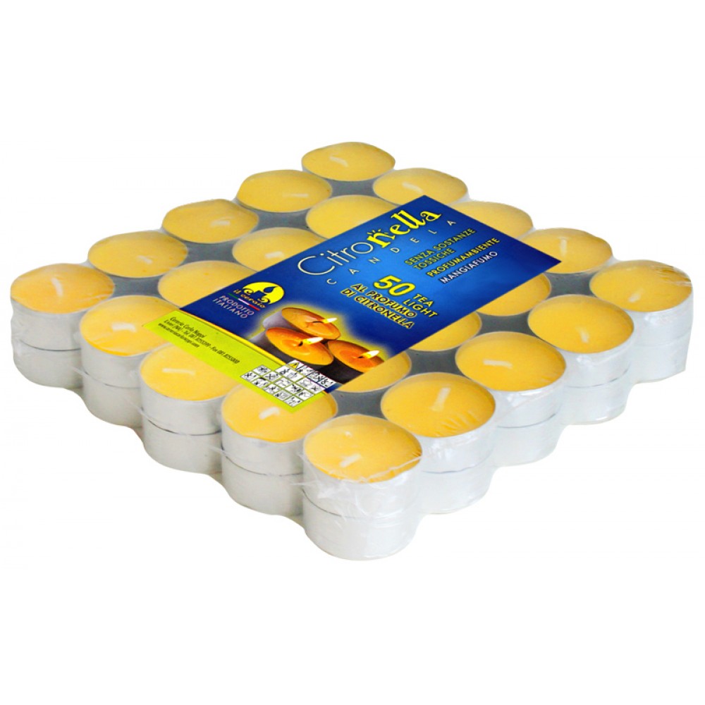 TEA-LIGHT ALLA CITRONELLA D.4 CONF.50 PZ