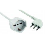 PROLUNGA MT.3 16A BIANCO S.PIATTA/P.SHUKO H05VV-F 3X1,5