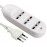 Multipresa bivalente 3 prese 10/16 A, cavo 1,5 mt bianco