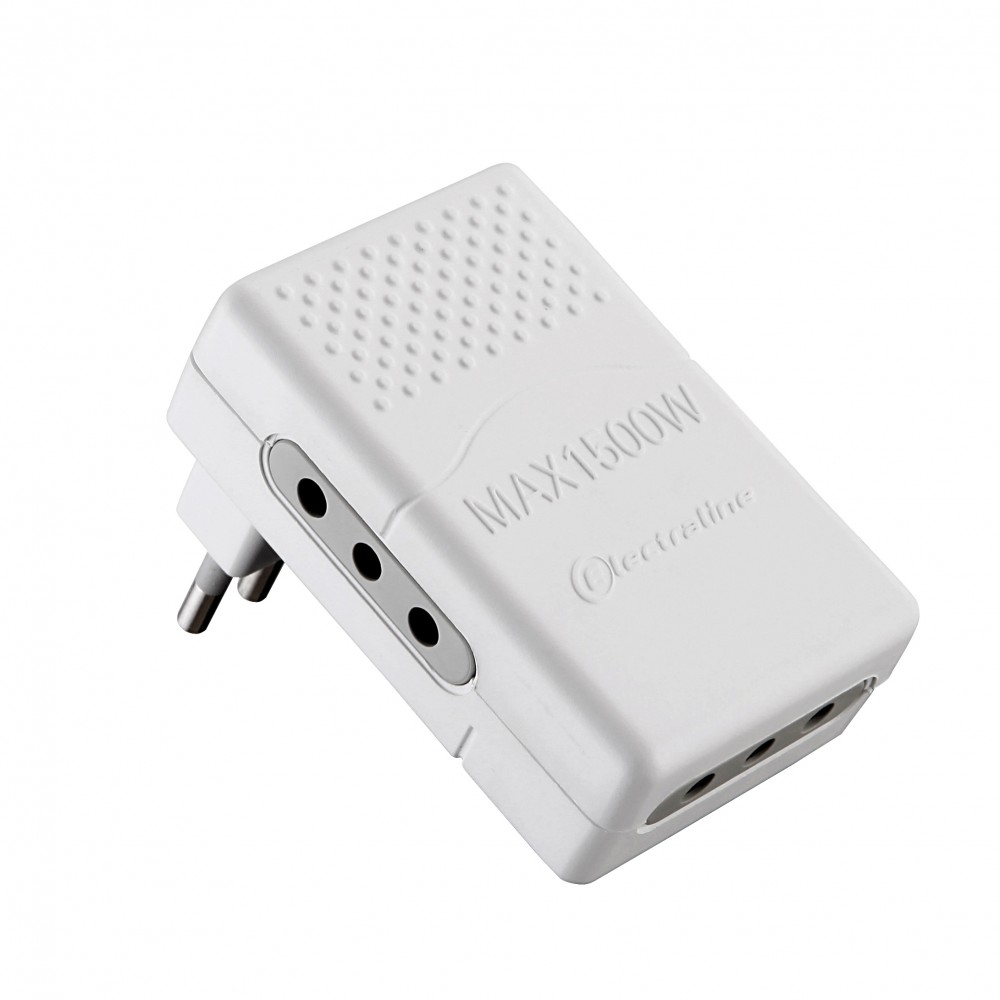 ADATTATORE TRIPLO PIATTO 10A BIANCO