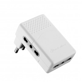 ADATTATORE TRIPLO PIATTO 16A BIANCO