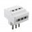 ADATTATORE TRIPLO OPACO 10A BIANCO