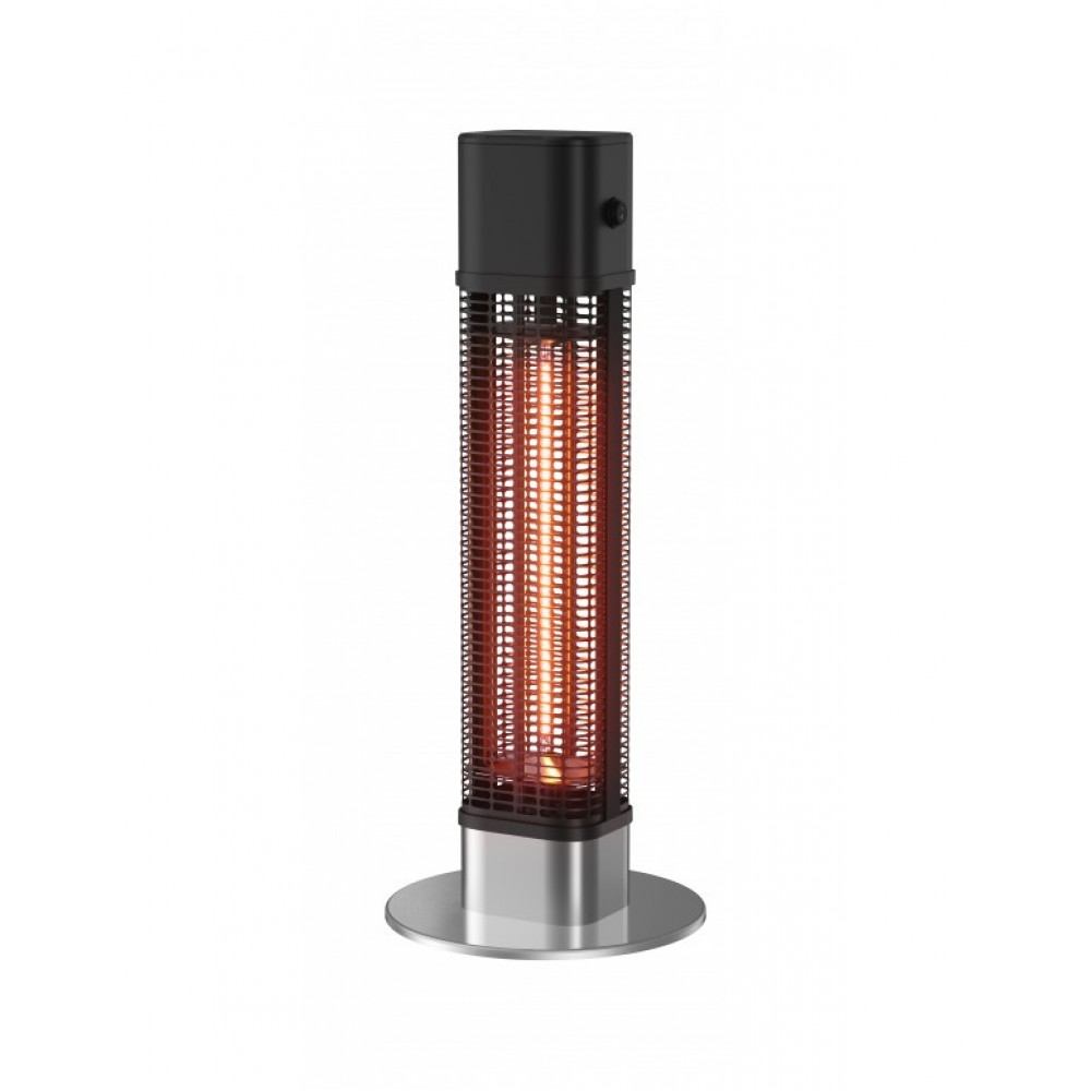 TORRETTA DA ESTERNO ELEMENTI IN CARBONIO 1200W BASE IN ACCIAIO INOX PROTEZIONE ANTISURRISCALDAMENTO