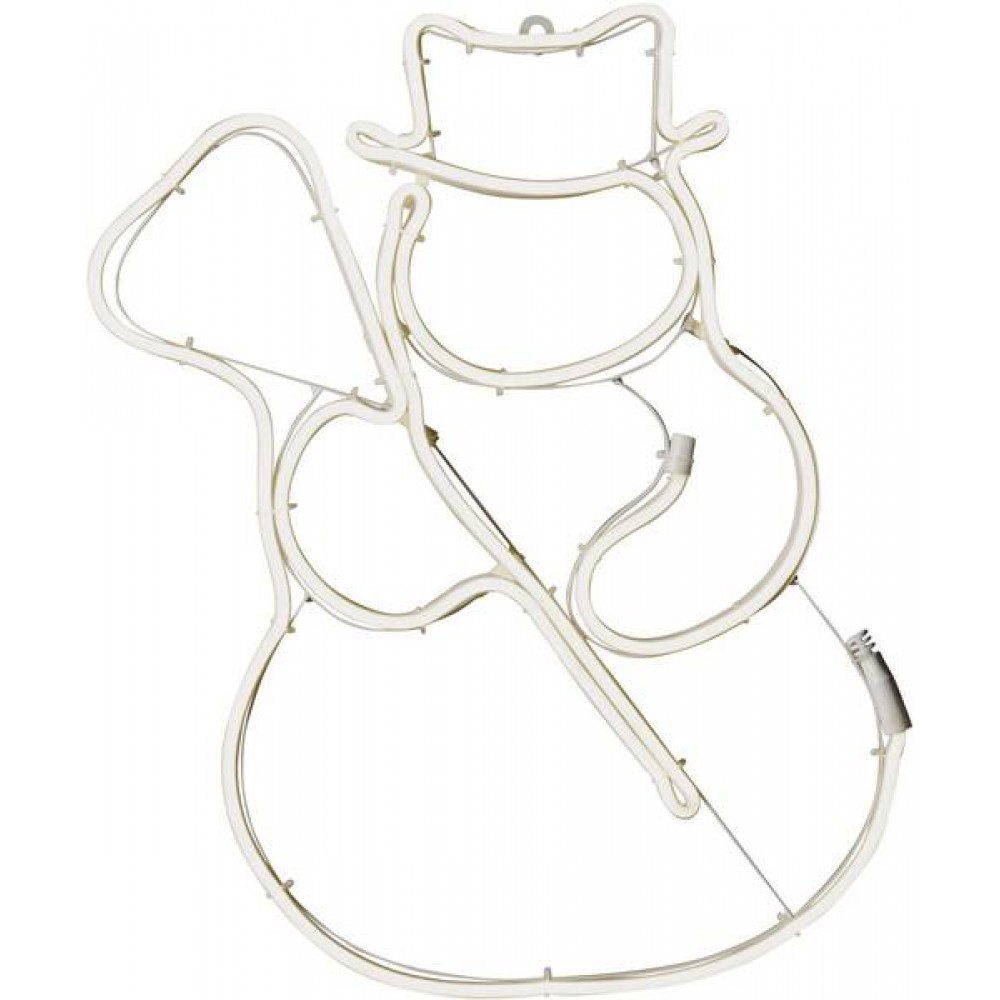 PUPAZZO DI NEVE A TUBO 54LED USO EST. CONTROLLER BIANCO