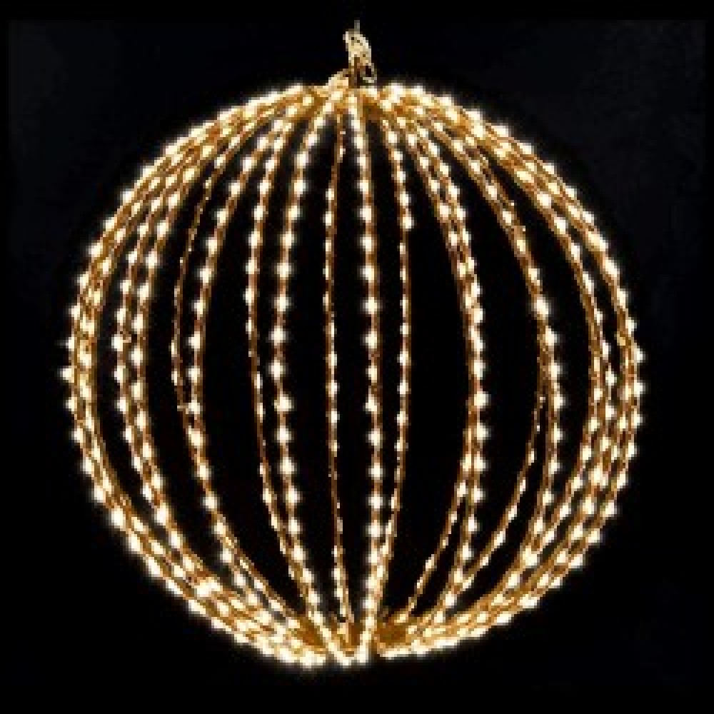 SFERA 30CM 160LED FLASH FOLDING CALDA