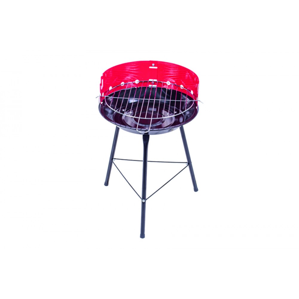 BBQ TONDO FAST GRILL GRIGLIA ACCIAIO CROMATO 48X26CM ALTEZZA PIANO COTTURA 68.5-80CM