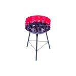 BBQ TONDO FAST GRILL GRIGLIA ACCIAIO CROMATO 48X26CM ALTEZZA PIANO COTTURA 68.5-80CM