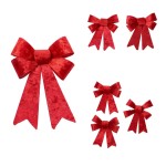 COCCARDE NATALIZIE 3MIS.ASS ROSSO MOD.1R7 3PZ 10X13 2PZ 14X20 1PZ 15X25