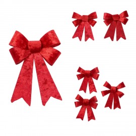 COCCARDE NATALIZIE 3MIS.ASS ROSSO MOD.1R7 3PZ 10X13 2PZ 14X20 1PZ 15X25