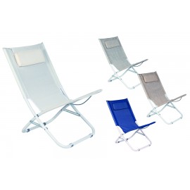 SPI.TXT/ACC.C/CUSC.22MM H72CM 4COLORI ASS STRUTTURA METALLO D.22*0.9MM OXFORD 600X300D CON CUSCINO MIS. 70X55X72CM