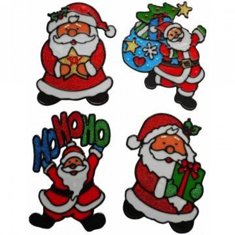 DECORAZIONE STICKER NATALIZIA 18X15 6ASS