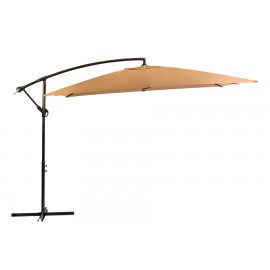 OMBRELLONE PALO LATERALE 3X3MT ACCIAIO ECRU' METALLO - TUBO: 48/42MM BRACCI 12X18MM POLIESTERE 180GR/M2