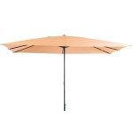 OMBRELLONE PALO CENTRALE 3X4 ACCIAIO ECRU' METALLO - TUBO 48MM - 8 BRACCI 13X22MM POLIESTERE 180GR/M2