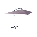 OMBRELLONE PALO LATERALE 2X3MT ACCIAIO TORTOR METALLO - TUBO: 48/42MM BRACCI 12X18MM POLIESTERE 180GR/M2 STRUTTURA GRIGIO