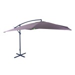OMBRELLONE PALO LATERALE 3X3MT ACCIAIO TORTOR METALLO - TUBO: 48/42MM BRACCI 12X18MM POLIESTERE 180GR/M2