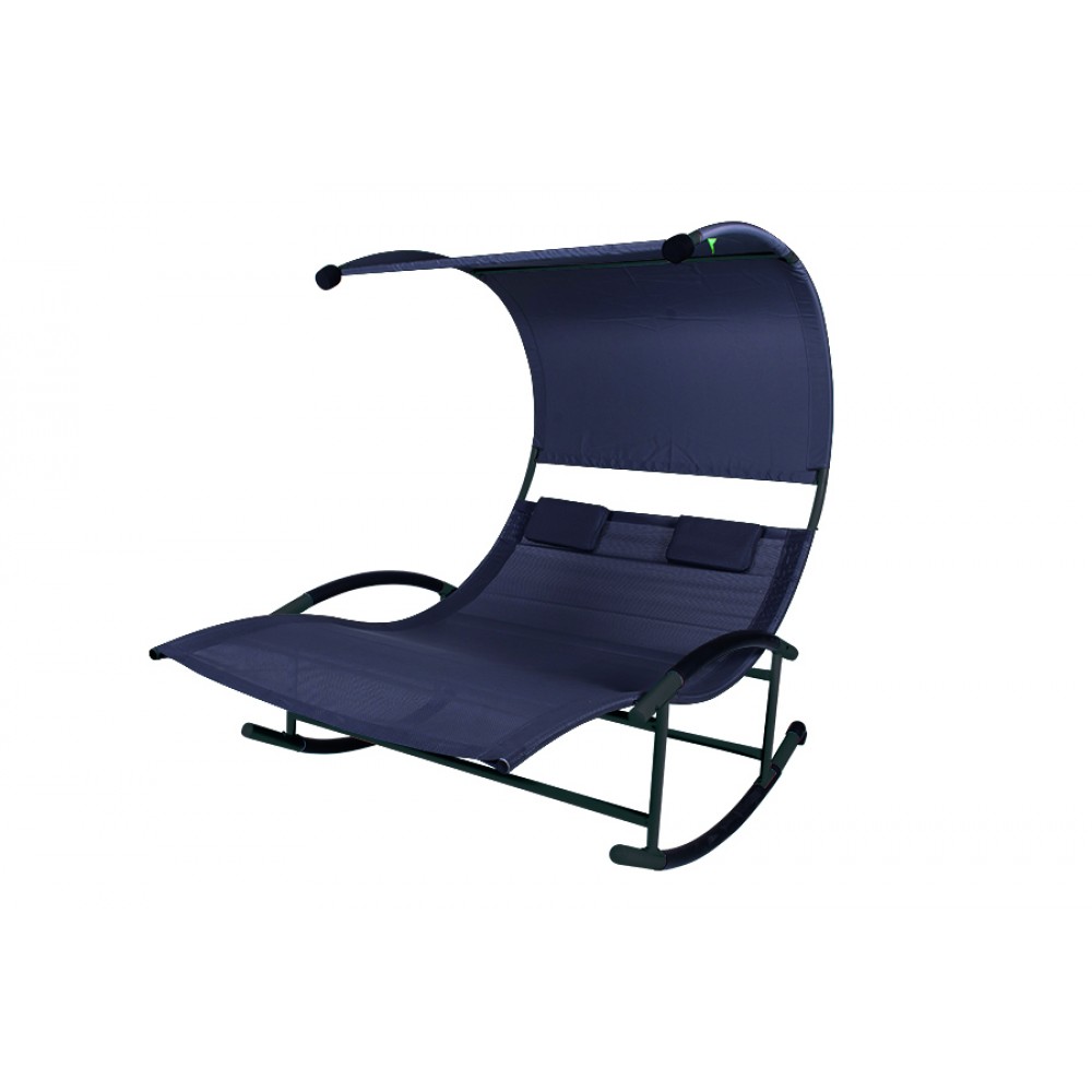 LOUNGE BED MATR.ACCIAO TXT 200X140X178 GRIGIA STRUTTURA GRIGIO