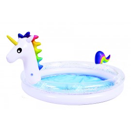 PISCINA GLITTER UNICORNO 2 ANELLI 99CM*50CM