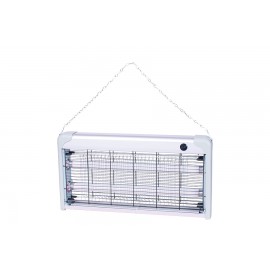 MOSCA KILLER ALLUMINIO 30W 220V 50X6.5X26CM CAVO 1MT PRESA A 2 POLI - 2 TUBI UV DA 15W