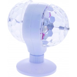 LAMPADA ROTANTE DOPPIA 3COLORI RGB E27