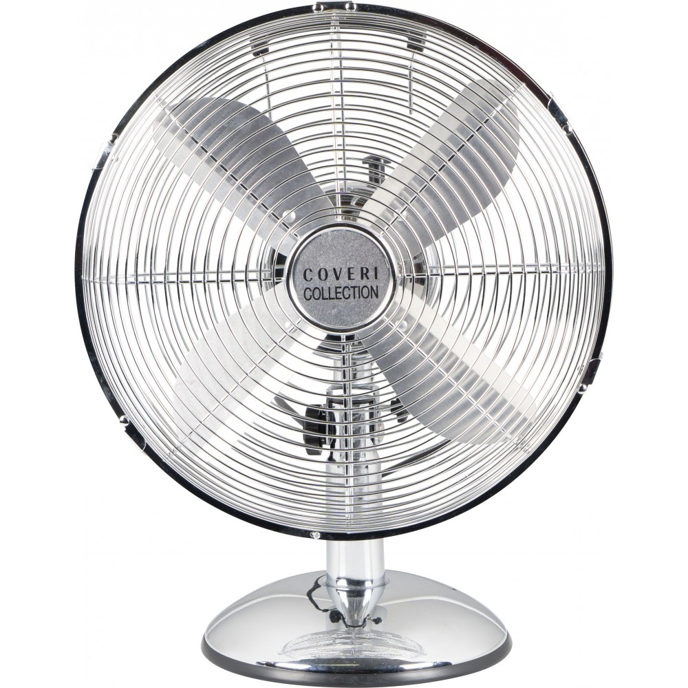 VENT.DA TAVOLO VINTAGE CROMO 45W COVERI 30CM POTENZA 65WATT