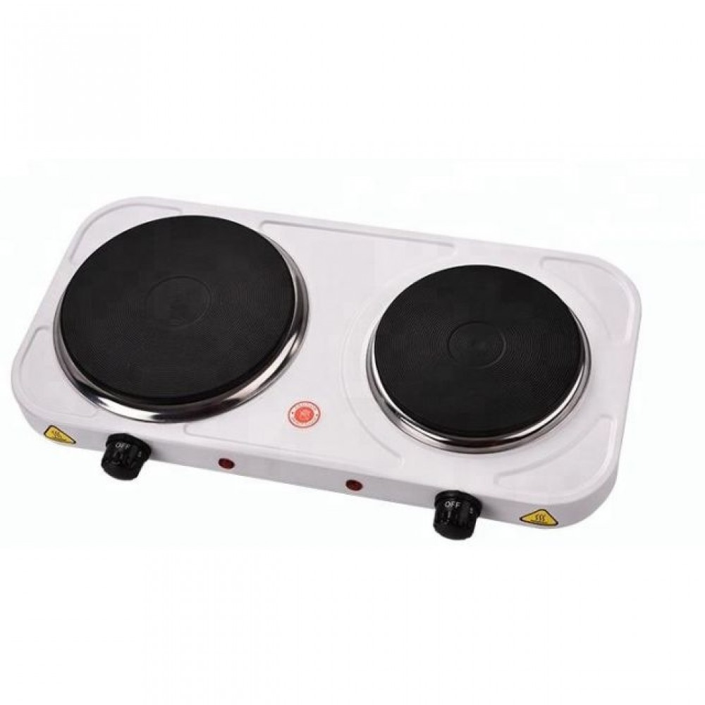 FORNELLO ELETTRICO 2 PIASTRE 2000W 23X8X27CM