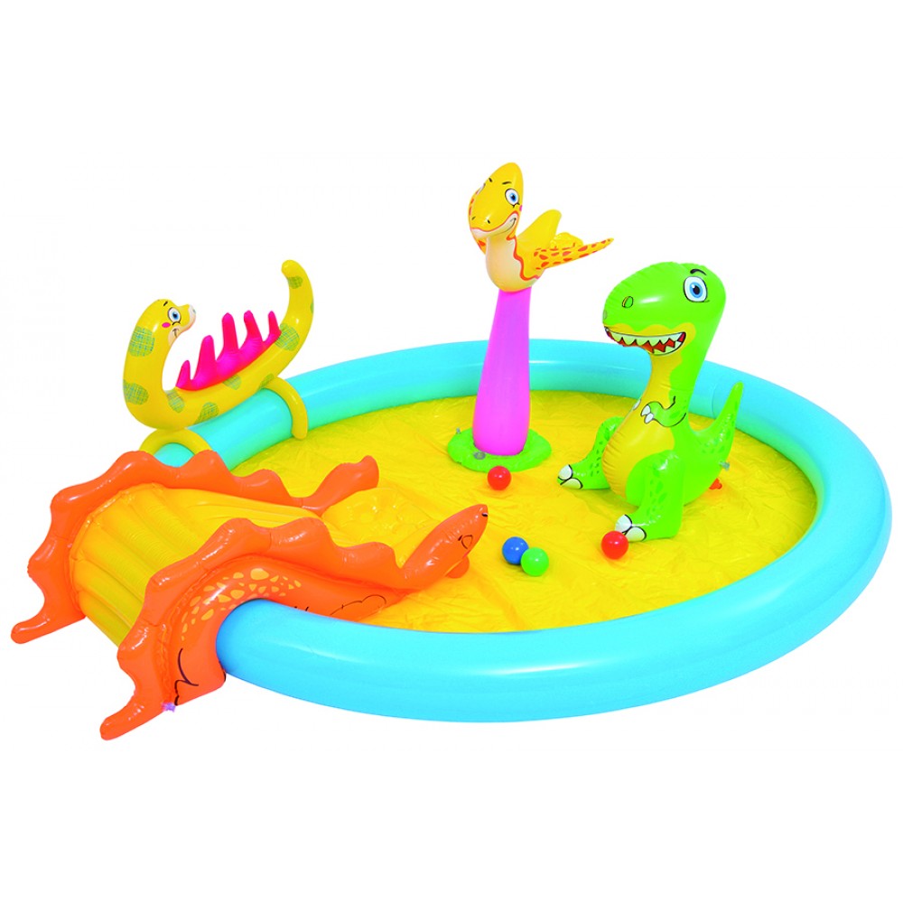 PISCINA DINOSAURO C/SPRUZZI 215CM*171CM*16CM