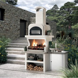 BARBECUE CAPRI 3 CON FORNO 110X95X267 CM      980 KG