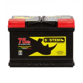 BATTERIA AUTO SYSTEM PLUS 75AH 650A (EN)