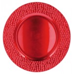 SOTTOPIATTO TONDO PLAST ROSSO D33
