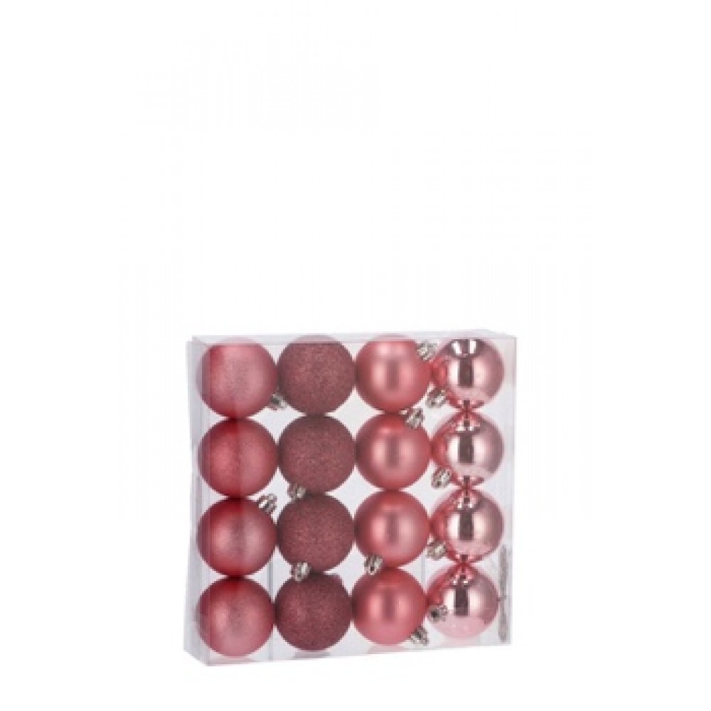 S/16 PALLINE NAT ROSA A4F DIAM6