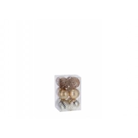 S/12 PALLINE NAT CHAMPAGNE A3MOD D6