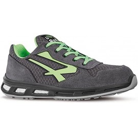 SCARPE POINT GRIGIO/VERDE BASSE 41      S1P UPOWER