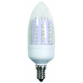 LAMP.CANDELA TRASPARENTE 60 LED