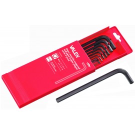 CHIAVI MASCHIO ESAGONALI BALL-POINT LUNGHE PIEGATE 9 PEZZI
