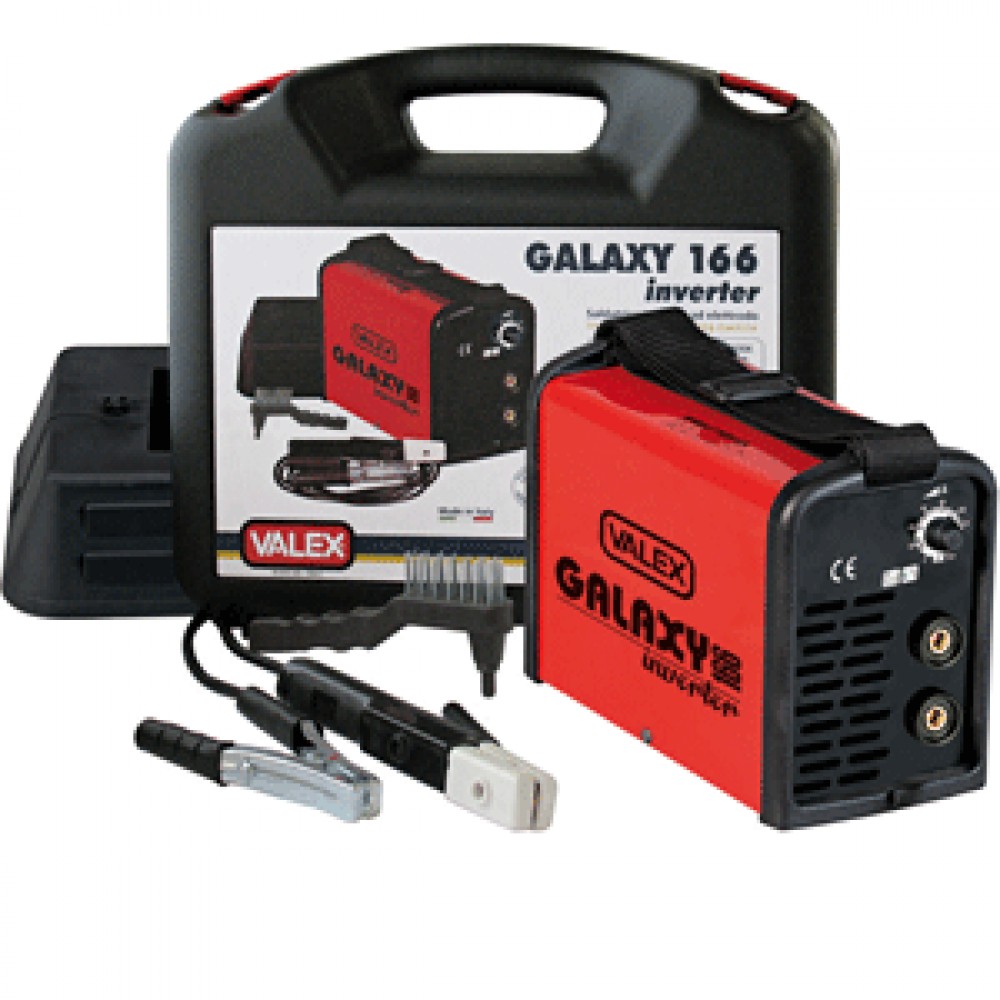 SALDATRICE INVERTER VENT. GALAXY 166 D. ELETTRODI 1.6-4MM  UTILIZZABILE CON RUTILI-INOX-GHISA-BASICI  PESO COMPLESSIVO3.6KG