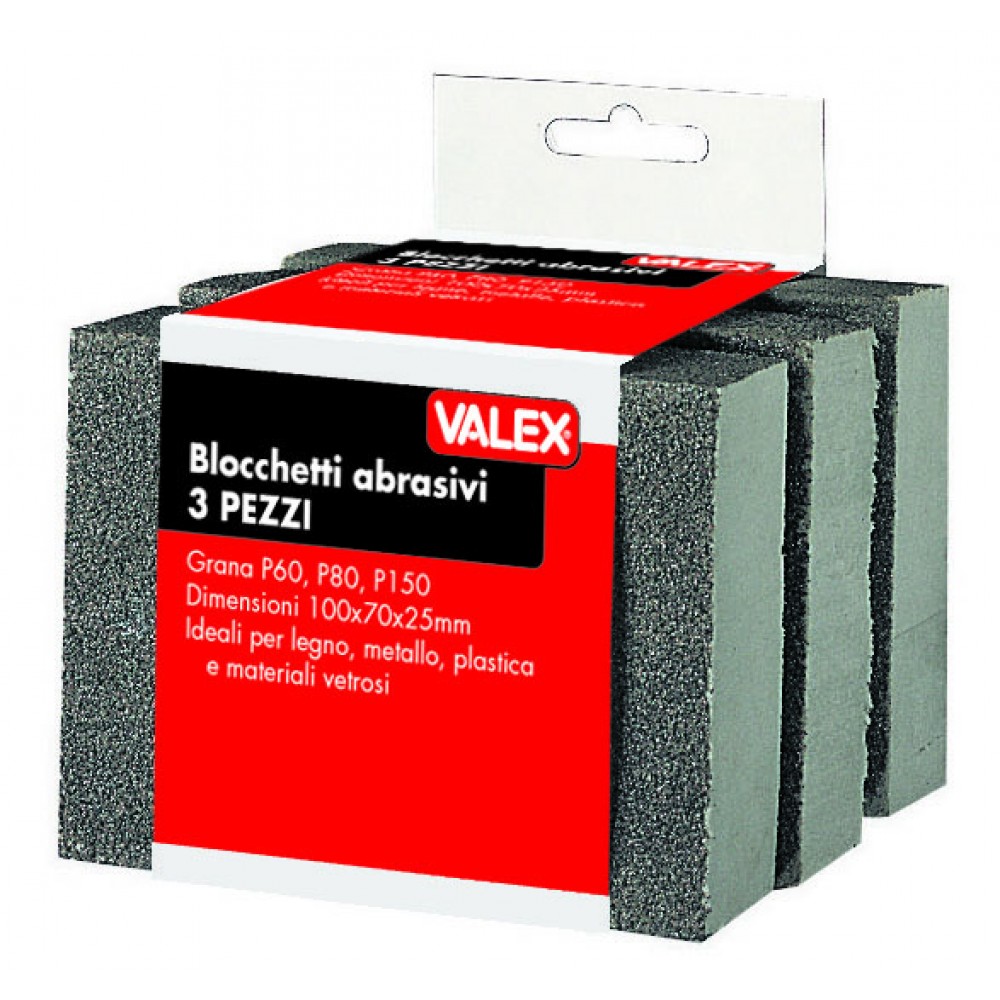BLOCCHETTI ABRASIVI 3 PEZZI