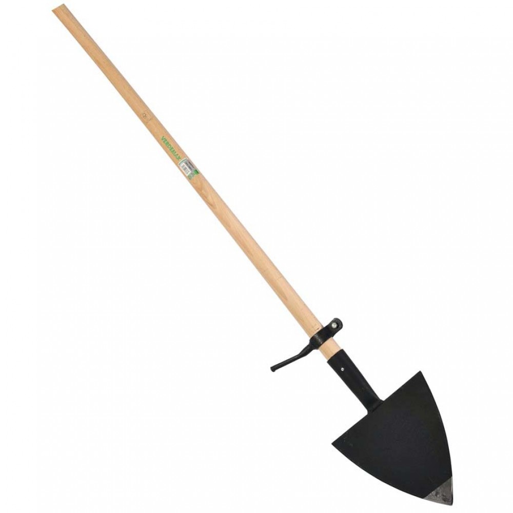 VANGHETTO A PUNTA CM 23X23 CON MANICO IN LEGNO CER