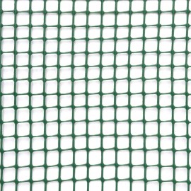 RETE QUADRA PLASTICA H.100 MAGLIA MM.10x10 COL.VERDE