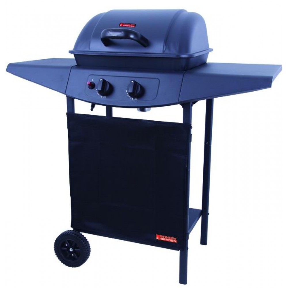 BARBECUES SANDR.ARGENTINA GAS 2 FUOCHI ACCIAIO 5 KW