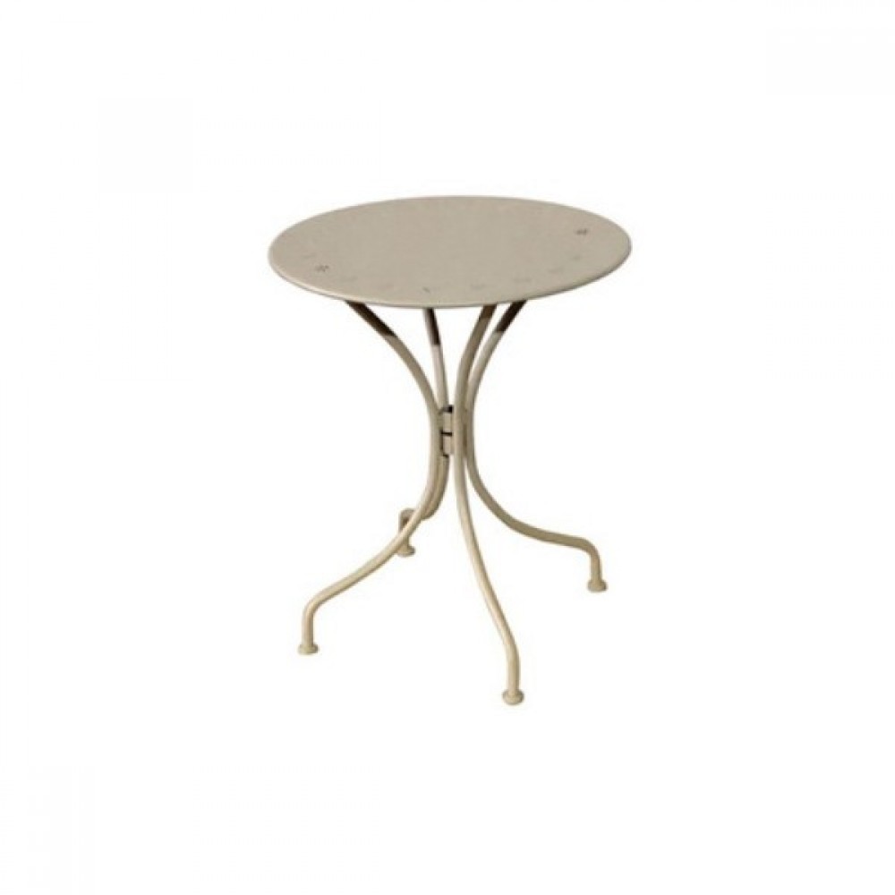 TAVOLO DIAM. CM 60 CREMA OPACO 019695 SORRENTO